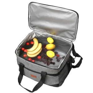 35L Camping Cooler Leakproof Insulated Cooler Bag Large Capacity Ice Chest with Adjustable Shoulder Strap for Picnic Beach Trip