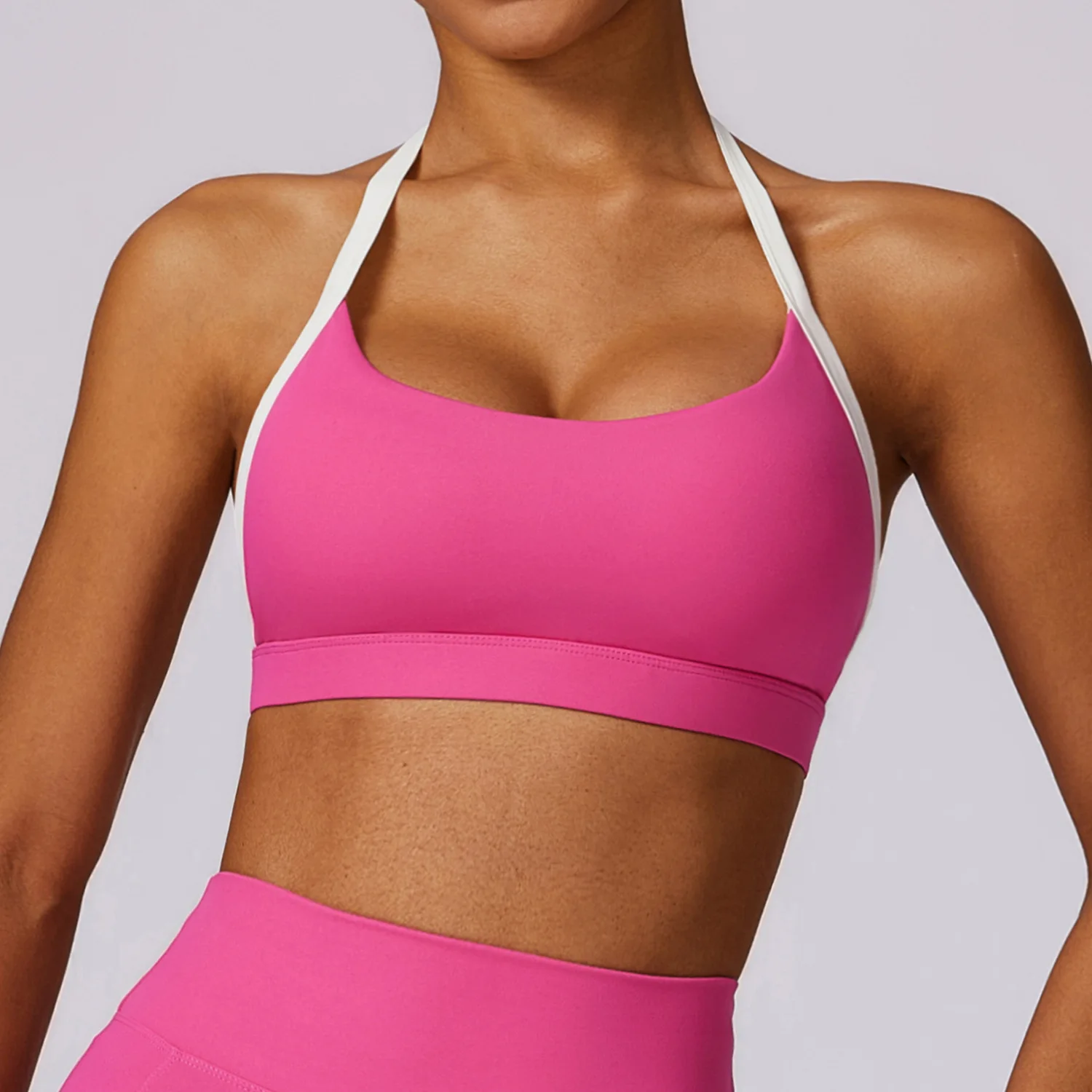 Gym Sport Underwear Sports Bra Anti-sweat Breathable Sexy Yoga Bra Shockproof Crop Top Fitness Top Push up Workout Top Women - Image 2