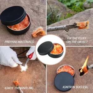 Soft Fire Starters For Fireplace Box-Contained Fire Starters Outdoors Camping Hiking Trekking Grilling Barbecuing Soft Fluffy