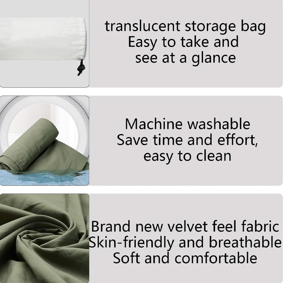 Ultralight Washable Sleeping Bag Liner,Lightweight Adult Sleep Sack & Travel Sheets for Backpacking,Hotel,Camping,Hostels - Image 4
