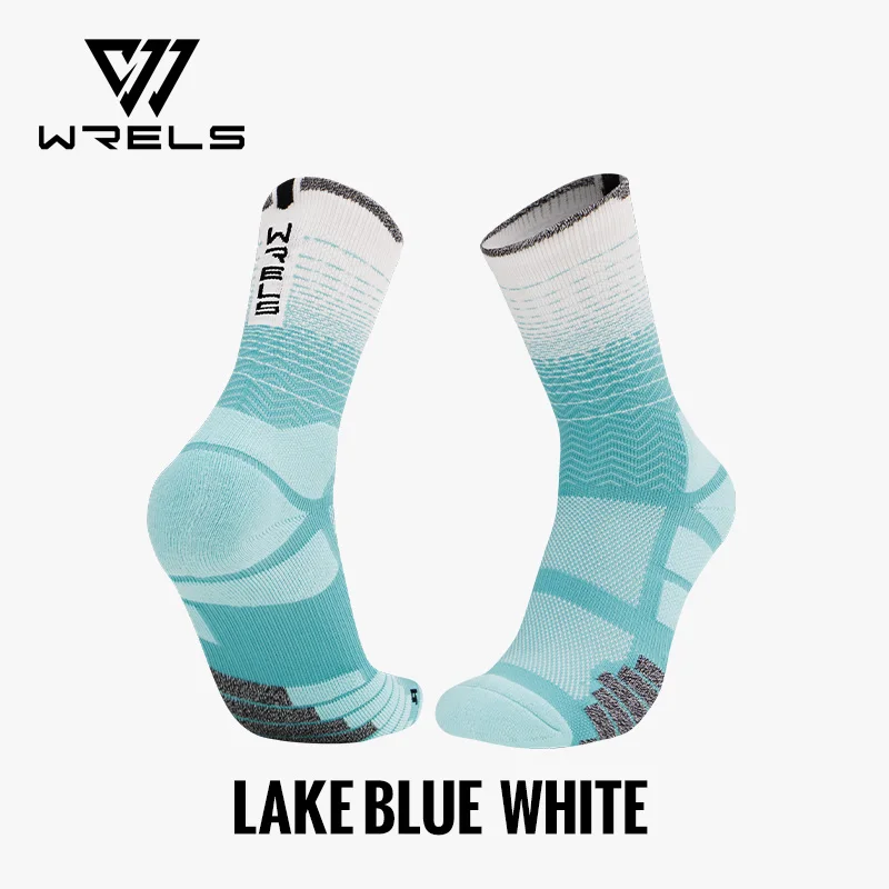 WRELS Socks Athletic Cushion Moisture Wicking Sports Socks Thickening Towel Bottom Sweat Absorbing Shock-absorbing Running Socks - Image 12
