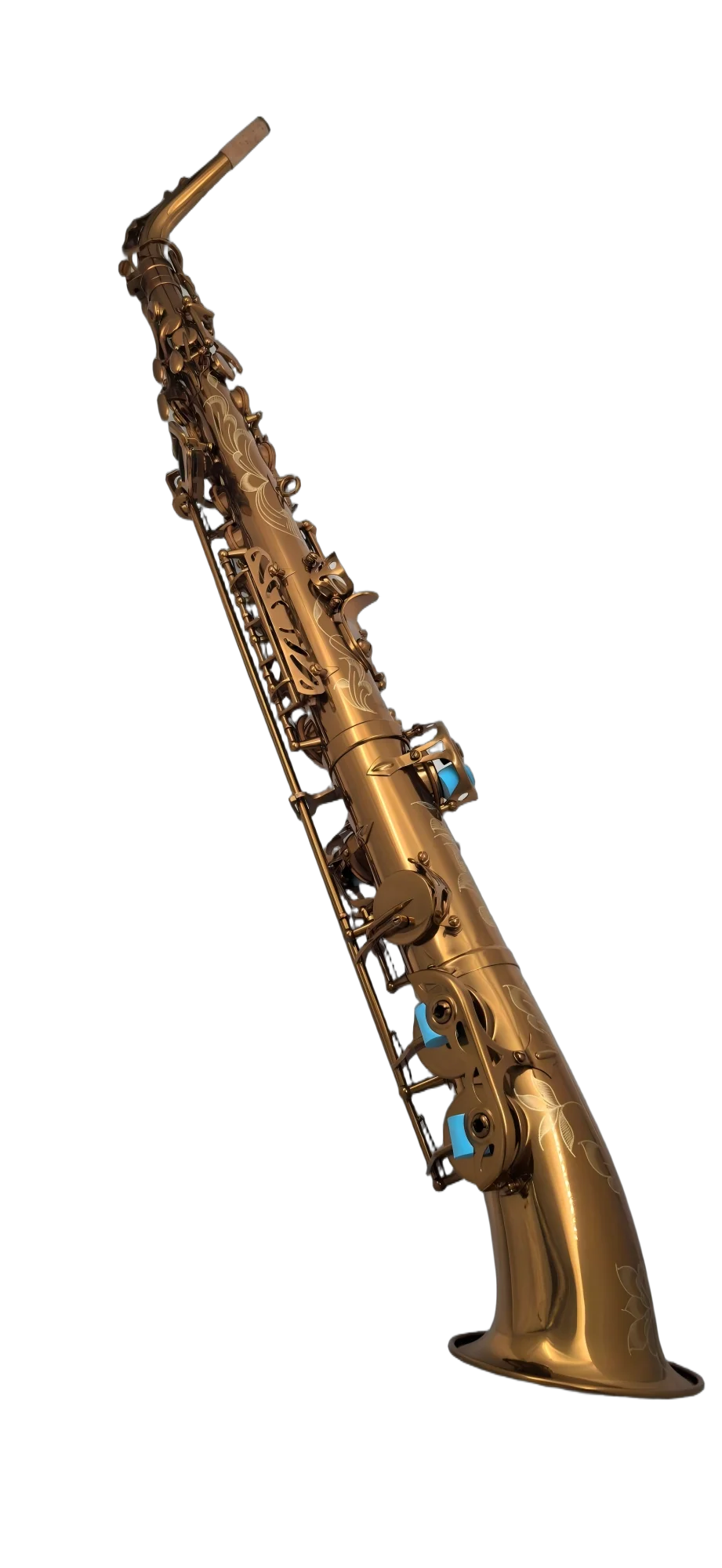 2025 Straight Alto Saxophone – Champagne Gold Lacquer | High F# Key | Warm, Open Sound - Image 3