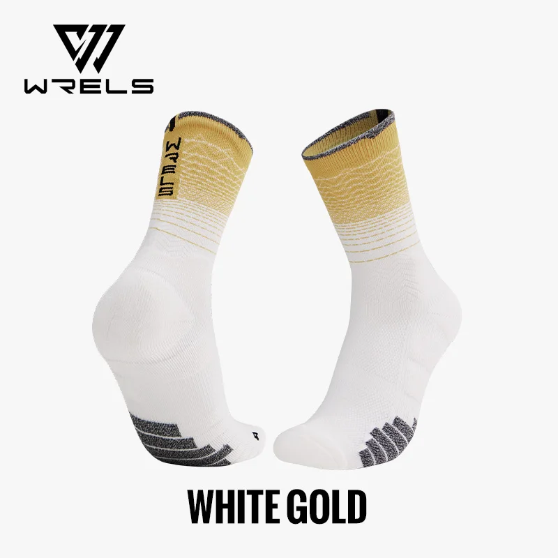 WRELS Socks Athletic Cushion Moisture Wicking Sports Socks Thickening Towel Bottom Sweat Absorbing Shock-absorbing Running Socks - Image 11