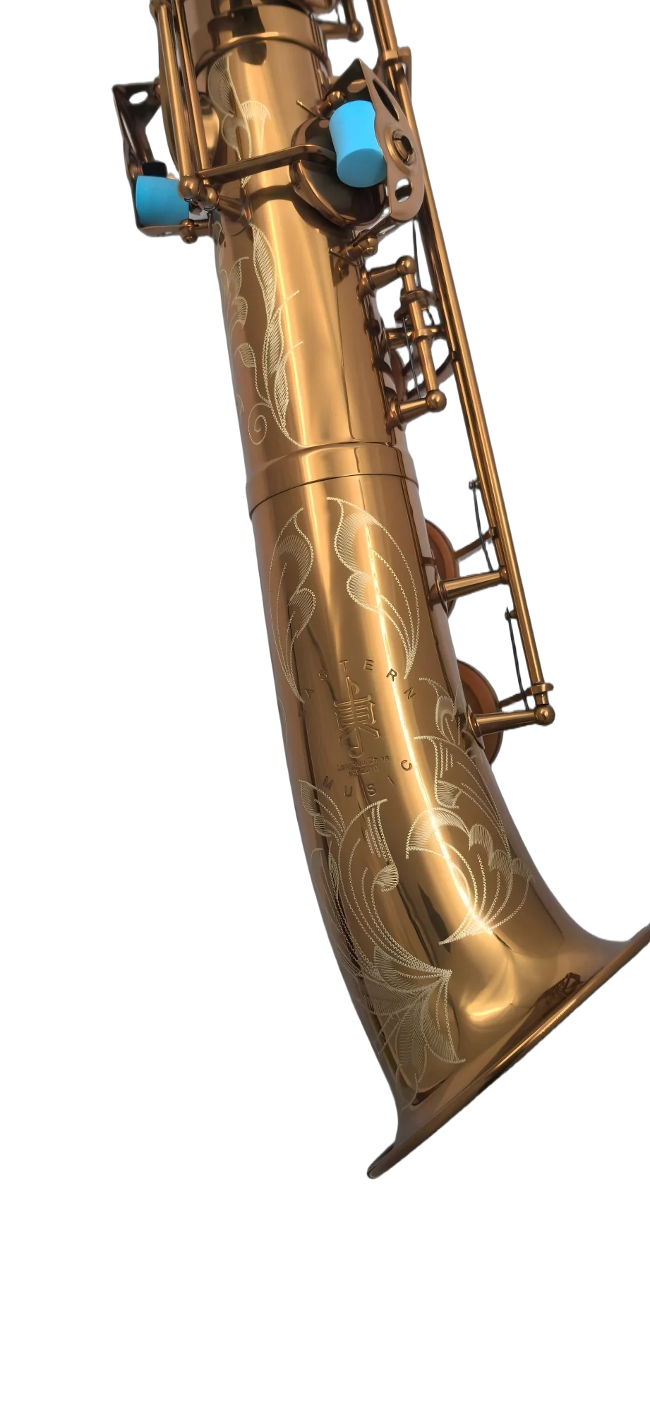 2025 Straight Alto Saxophone – Champagne Gold Lacquer | High F# Key | Warm, Open Sound - Image 4