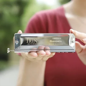 IRIN 12 Hole 48 Tone Harmonica Half Scale Harmonica Tones Semitones Switch Professional Woodwind Music Instrument Accessories