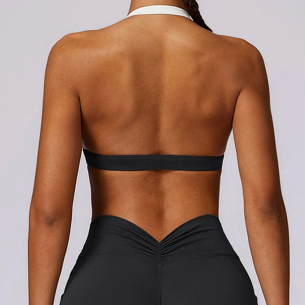 Gym Sport Underwear Sports Bra Anti-sweat Breathable Sexy Yoga Bra Shockproof Crop Top Fitness Top Push up Workout Top Women - Image 3