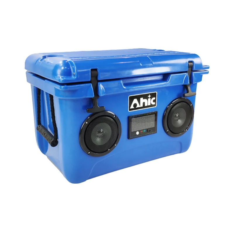 AHIC Hot Selling Portable Waterproof PE Material Insulated Ice Chest Food Wine Fishing Camping Rotomolded Fish Box Coolers - Image 2