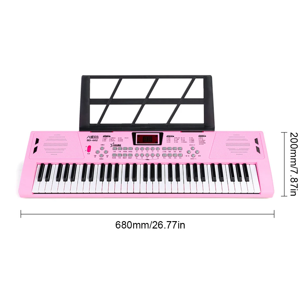61-Key Piano Digital Music Electronic Keyboard Portable Professional Big Musical Keyboard Synthesizer Instrument Educational - Image 6