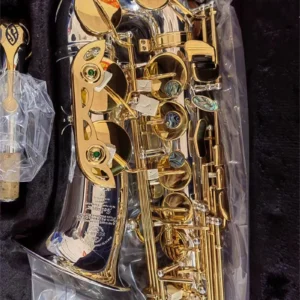 Mark VI Sax Model silver Gold Lacquer E Flat Alto Saxophone Eb with Case Accessories