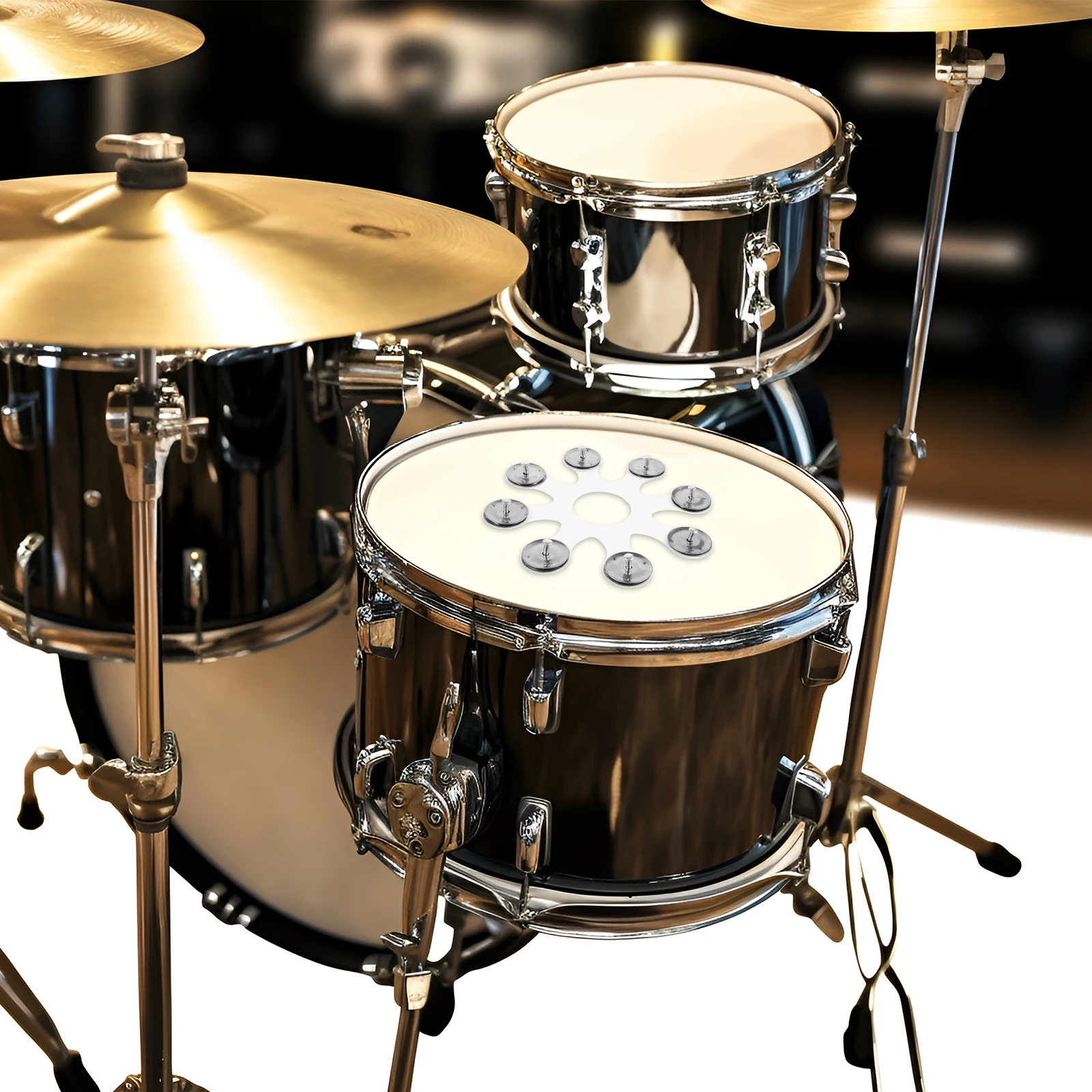 Rings and Cymbals Accessory Tambourine for Drums Adults Hihat Bell Tambourines Octopus