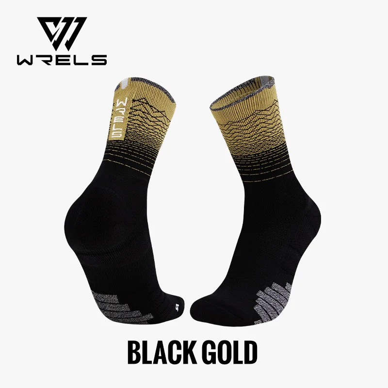 WRELS Socks Athletic Cushion Moisture Wicking Sports Socks Thickening Towel Bottom Sweat Absorbing Shock-absorbing Running Socks - Image 7
