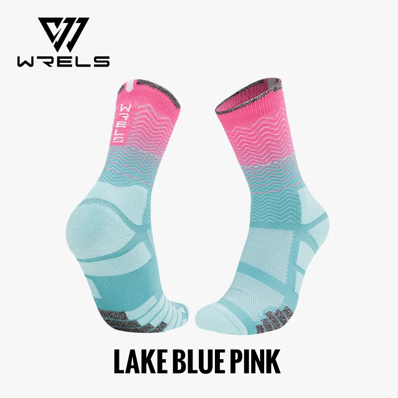 WRELS Socks Athletic Cushion Moisture Wicking Sports Socks Thickening Towel Bottom Sweat Absorbing Shock-absorbing Running Socks - Image 10