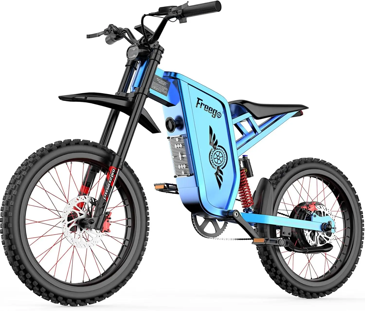 Freego X2 Pro Electric Motorcycle for Adults 6000W Motors 1800wh Lithium Battery 7 Speed 50MPH Off Road Ebike + 2 Year Warranty - Image 8