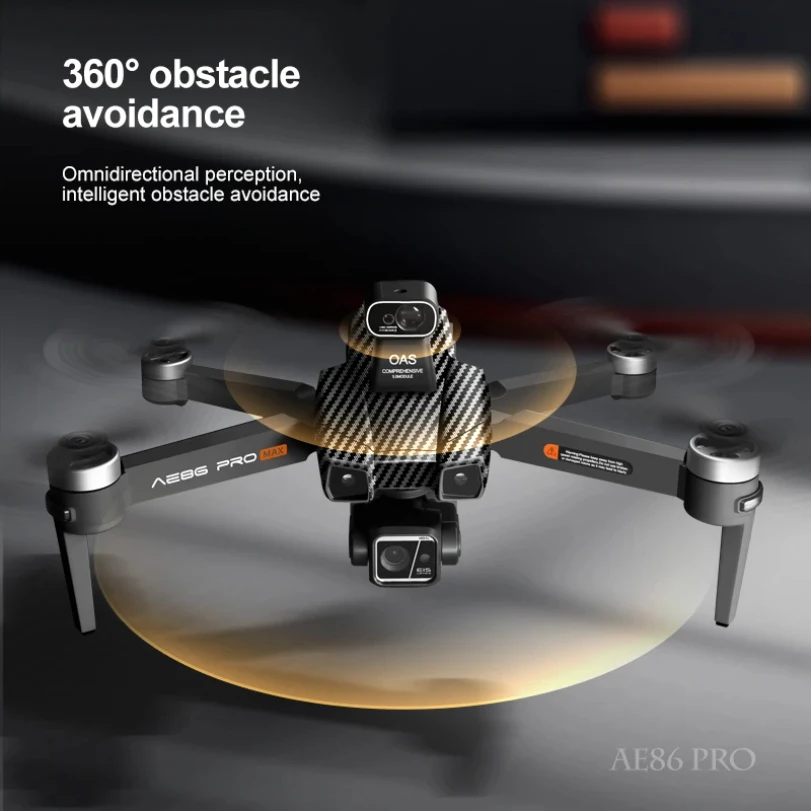 2025 New 8K AE86 Pro Max Drone Professional aerial photography HD 8K With Screen Remote Control 10KM Obstacle Avoidance - Image 6