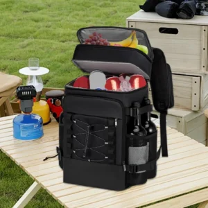 Backpack Cooler Large Capacity Portable Ice Chest Backpack Reusable Portable Soft Ice Box Tote Cooling Bag for Camping Travel