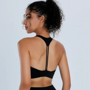 Sexy One Piece Sports Bra for Women Push Up Padded Shockproof Workout Top Running Yoga Gym
