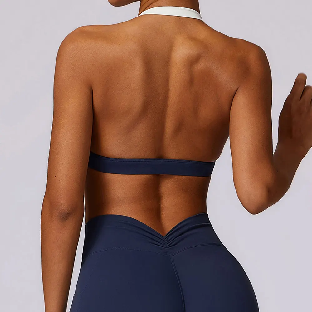 Gym Sport Underwear Sports Bra Anti-sweat Breathable Sexy Yoga Bra Shockproof Crop Top Fitness Top Push up Workout Top Women - Image 4