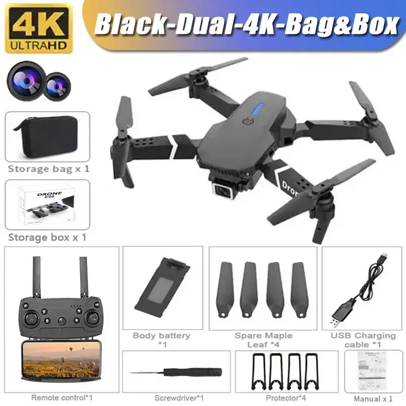 2025 E88Pro RC Drone 4K Professinal With 1080P Wide Angle HD Camera Foldable Helicopter WIFI FPV Height Hold Gift Toy - Image 8