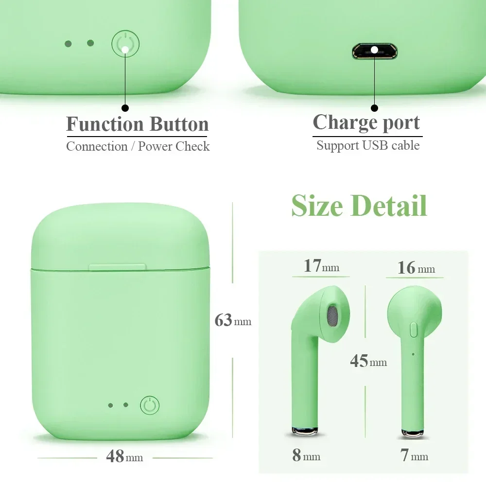 New Disney Wireless Bluetooth Earphones I7 Mini2 Binary Stereo Exercise 5.0 Sports Mini Bluetooth Phone for Xiaomi Huawei iPhone - Image 5