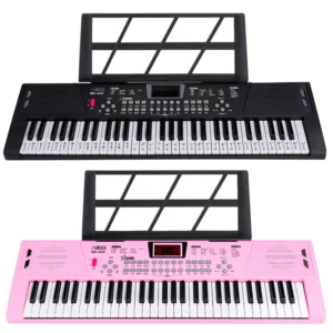 61-Key Piano Digital Music Electronic Keyboard Portable Professional Big Musical Keyboard Synthesizer Instrument Educational