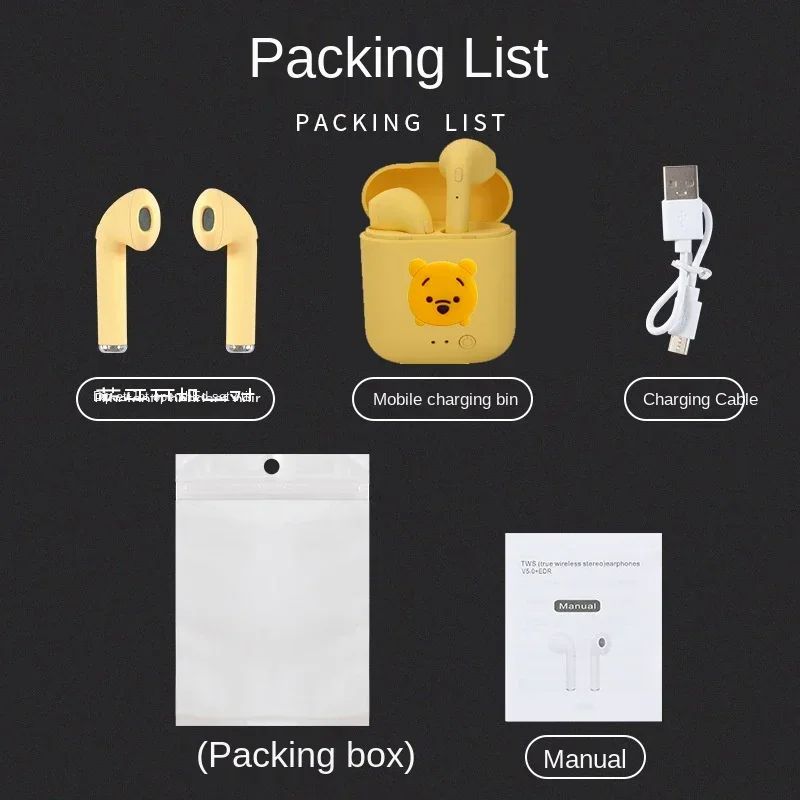 New Disney Wireless Bluetooth Earphones I7 Mini2 Binary Stereo Exercise 5.0 Sports Mini Bluetooth Phone for Xiaomi Huawei iPhone - Image 19