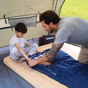 KingCamp 45°F Kids Sleeping Bag, Lightweight Waterproof & Compact Flannel Sleeping Bags Cold Weather & Warm Youth Essentials Gea