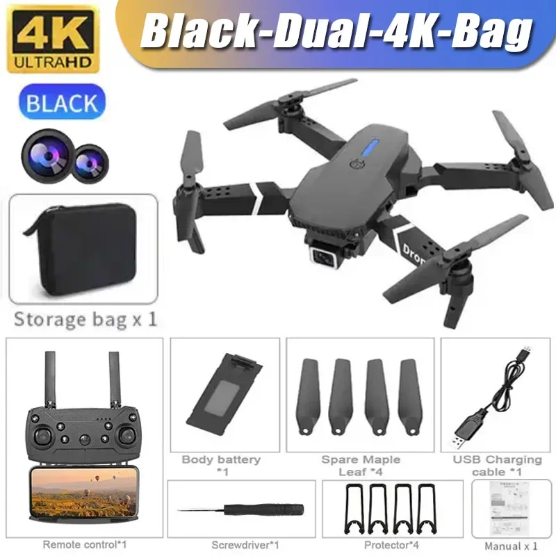 2025 E88Pro RC Drone 4K Professinal With 1080P Wide Angle HD Camera Foldable Helicopter WIFI FPV Height Hold Gift Toy - Image 12