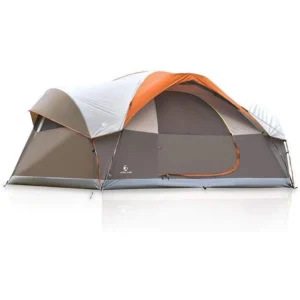 Lightweight Weatherproof 2-8 Person Camping Dome Tent with Rainfly, Portable Backpacking Instant Setup Tent for Easy Outdoor Adv