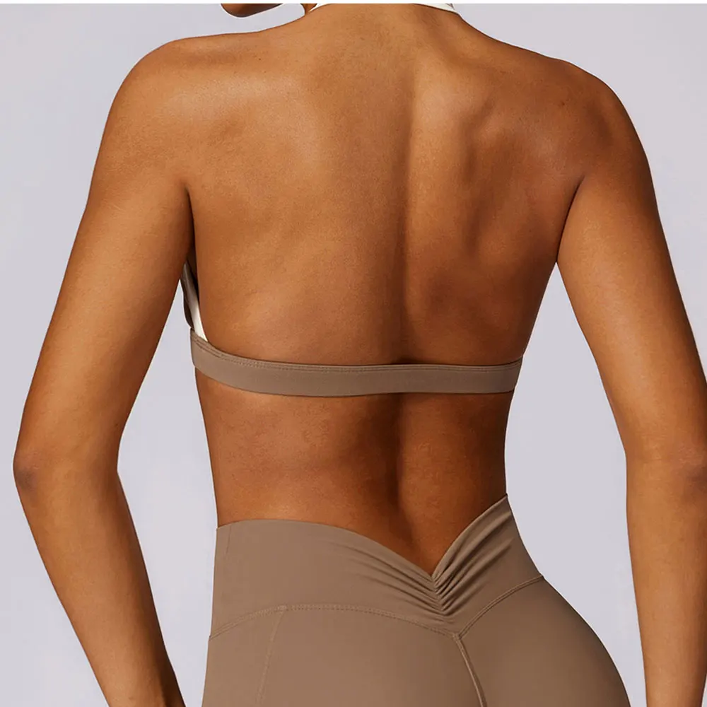 Gym Sport Underwear Sports Bra Anti-sweat Breathable Sexy Yoga Bra Shockproof Crop Top Fitness Top Push up Workout Top Women - Image 5