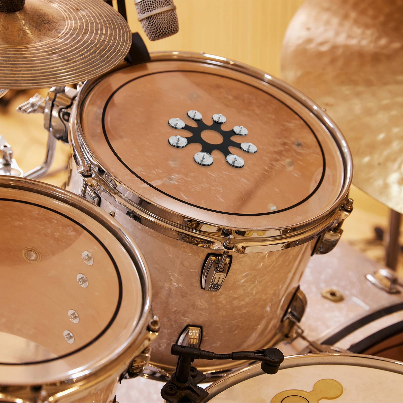 Rings and Cymbals Accessory Tambourine for Drums Adults Hihat Bell Tambourines Octopus - Image 6