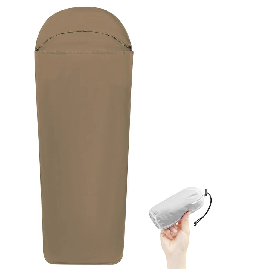 Ultralight Washable Sleeping Bag Liner,Lightweight Adult Sleep Sack & Travel Sheets for Backpacking,Hotel,Camping,Hostels - Image 9