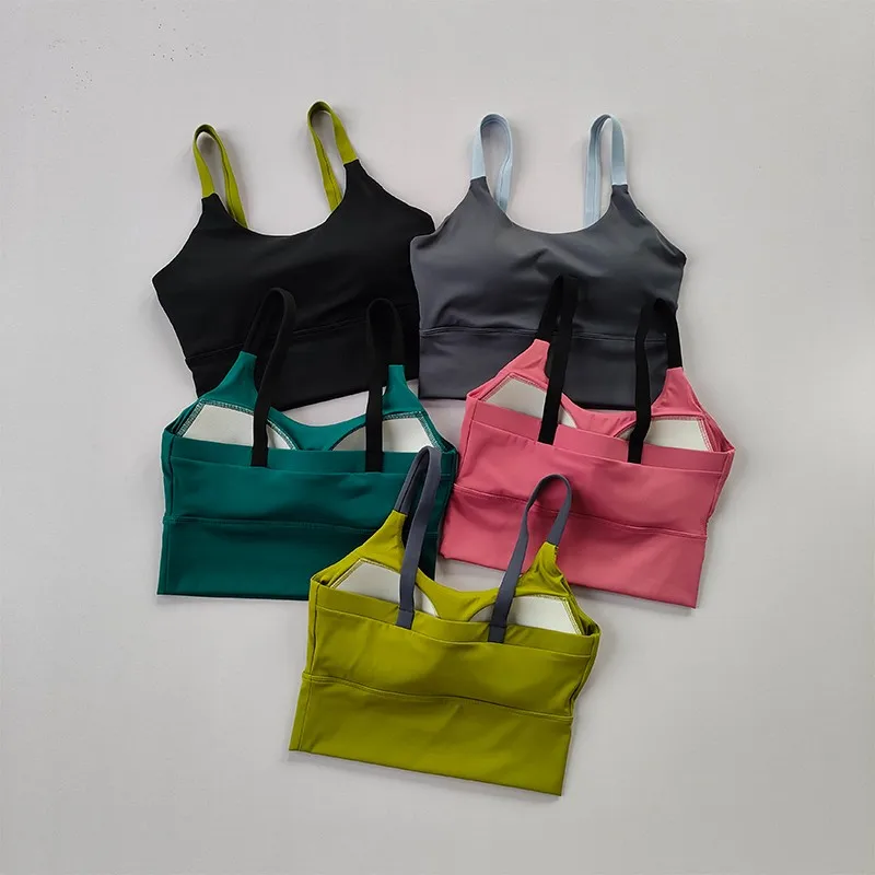 Women Push Up Sport Bra Yoga Gym Crop Top Brassiere Fitness Top Sport Bra Breathable Bras Yoga Sports Bra Underwear Gym Wear - Image 3