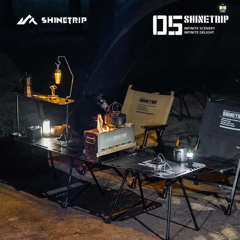 ShineTrip Outdoor Portable Cookware Stainless Steel Outdoor Camping IGT Semi-Unit Secondary Burning Incinerator Collapsible - Image 4