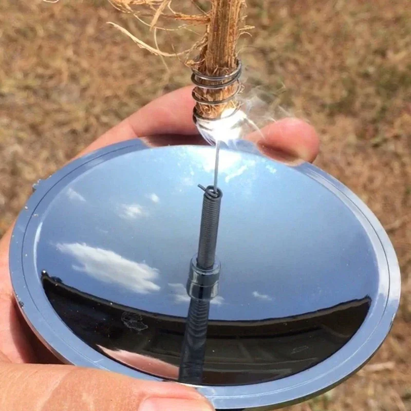 1PC Outdoor Solar Lighter Camping Survival Fire Lens Sunlight Focus Cigarette Lighter Waterproof Windproof Survival Hiking Tool - Image 2