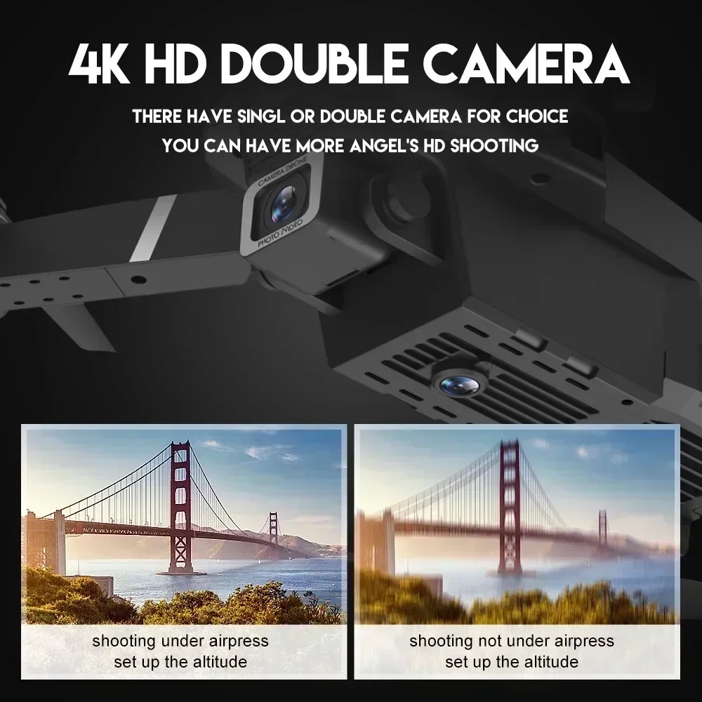 2025 E88Pro RC Drone 4K Professinal With 1080P Wide Angle HD Camera Foldable Helicopter WIFI FPV Height Hold Gift Toy - Image 3