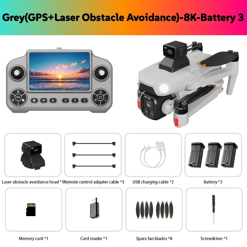 For Xiaomi A1R 3S Drone GPS 8K Professional 8K HD Camera 5G WIFI Brushless Foldable Quadcopter Obstacle Avoidance Dron Gifts UAV - Image 13