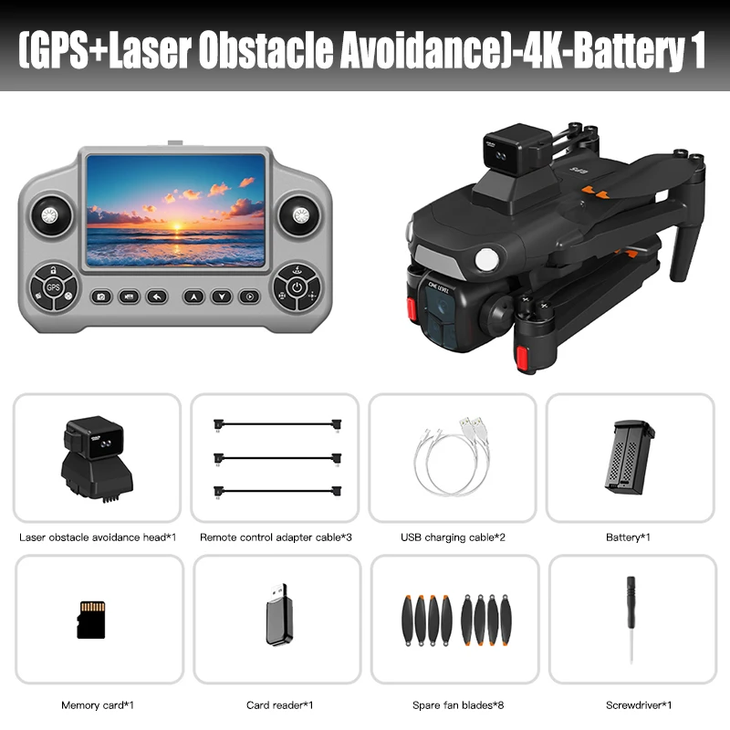 Xiaomi A1R 3S GPS Drone 8K Profesional FPV Brushless Laser obstacle avoidance Aerial Optical Foldable Quadcopter Mini 4K Dron - Image 14