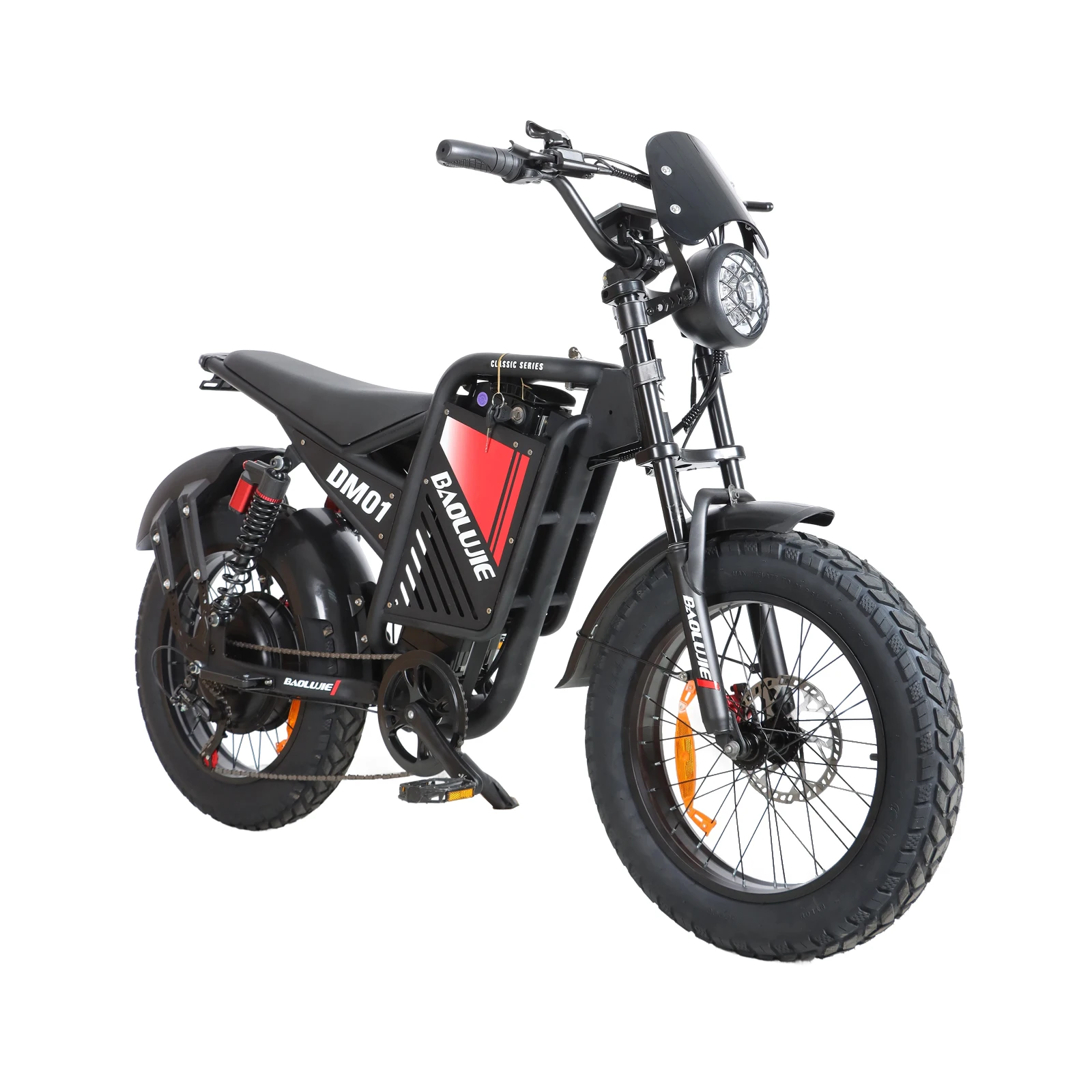 BAOLUJIE DM01 Moto Adults Electric Bicycle 2000W Motor 60V 30AH E bike Mountain Bike 42MPH Electric Dirt Bike【1 Year Warranty】 - Image 8