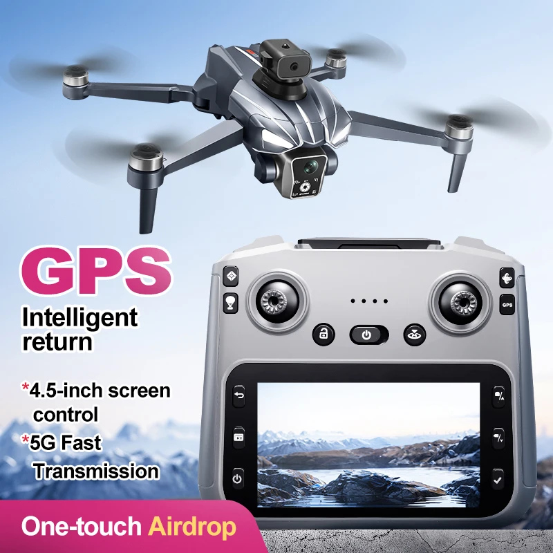 2025 K18Max Airdrop Drone GPS Return 5G 8K HD Camera Screen Remote Omnidirectional Obstacle Avoidance Dron RC Toy Gift For Kid - Image 2