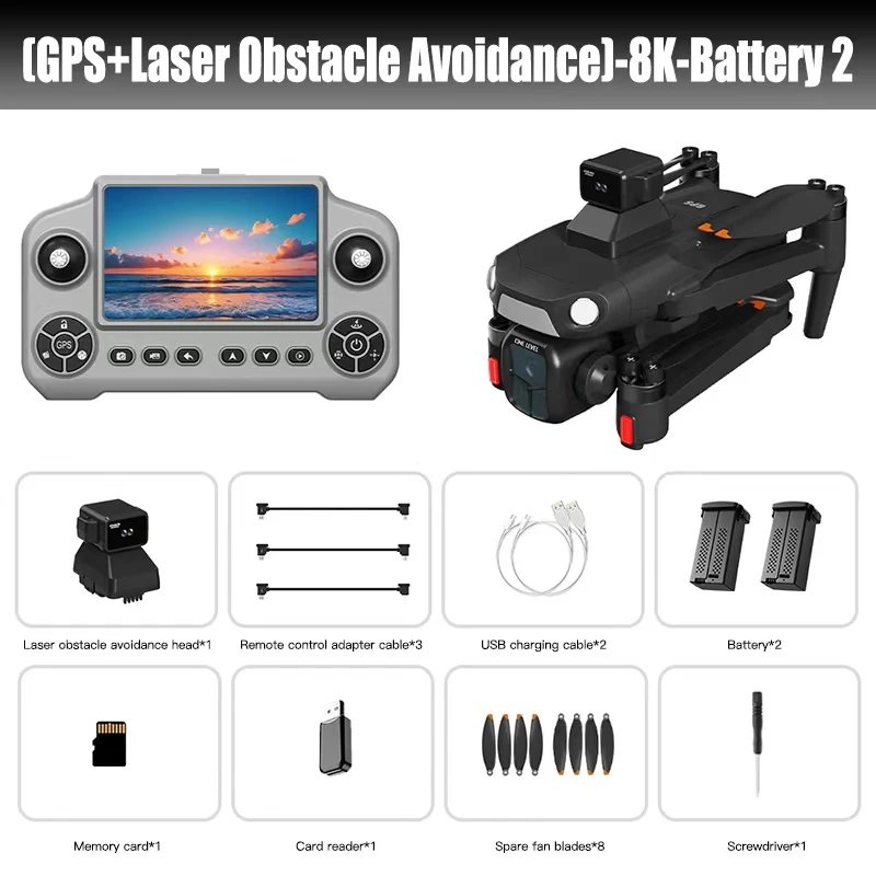 Xiaomi A1R 3S GPS Drone 8K Profesional FPV Brushless Laser obstacle avoidance Aerial Optical Foldable Quadcopter Mini 4K Dron - Image 11