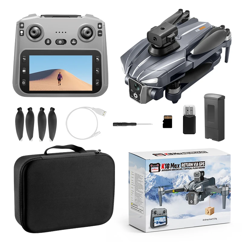 2025 K18Max Airdrop Drone GPS Return 5G 8K HD Camera Screen Remote Omnidirectional Obstacle Avoidance Dron RC Toy Gift For Kid - Image 6