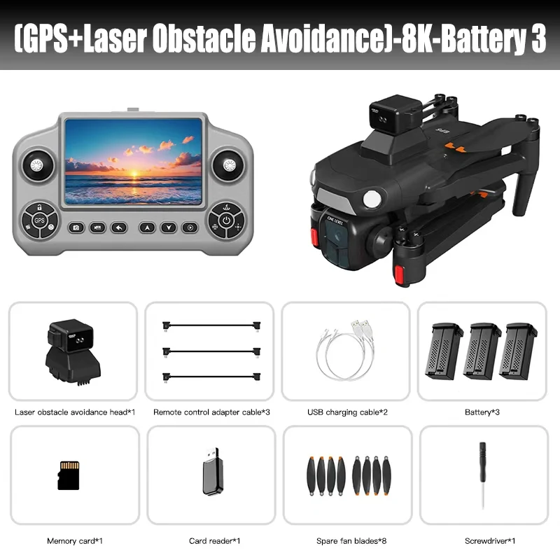 For Xiaomi A1R 3S Drone GPS 8K Professional 8K HD Camera 5G WIFI Brushless Foldable Quadcopter Obstacle Avoidance Dron Gifts UAV - Image 11