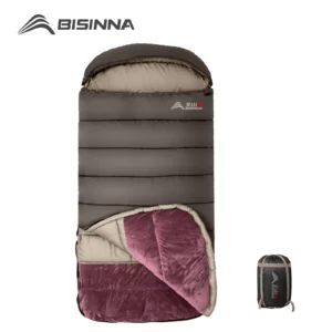BISINNA XL Camping Winter Sleeping Bag Lightweight Loose Widen Long Size Sleeping Bag for Adult Rest Trip Outdoor Hiking Fishing